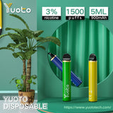 YUOTO DISPOSSABLE 1500 PUFF INDIA